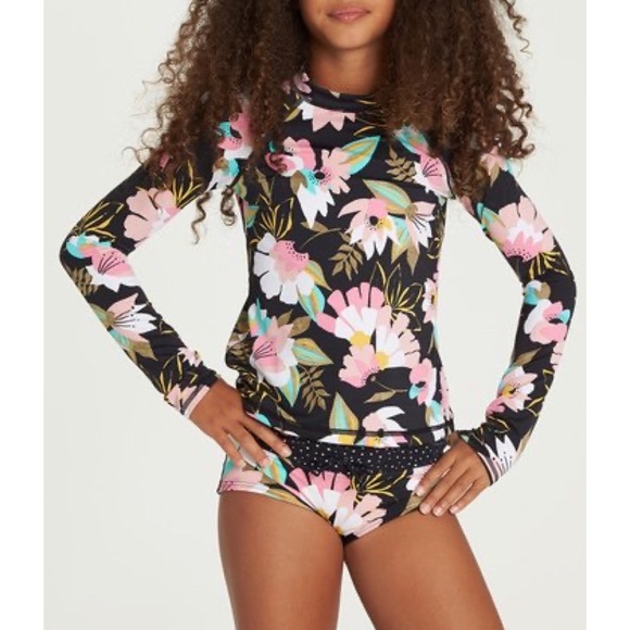 Billabong• Girls' Night Bloom LS Rashguard Set